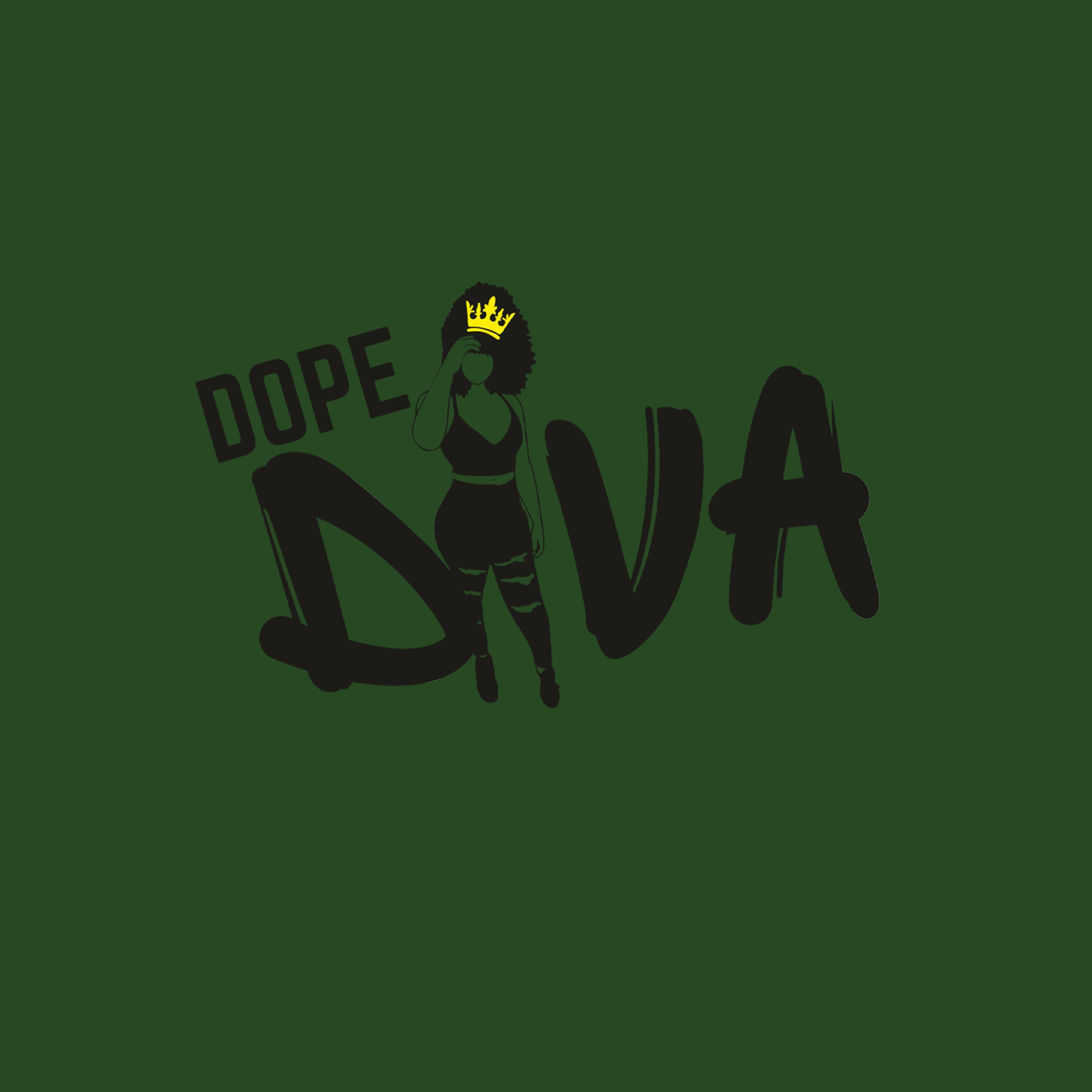 "Dopest Diva" black pop culture tank top