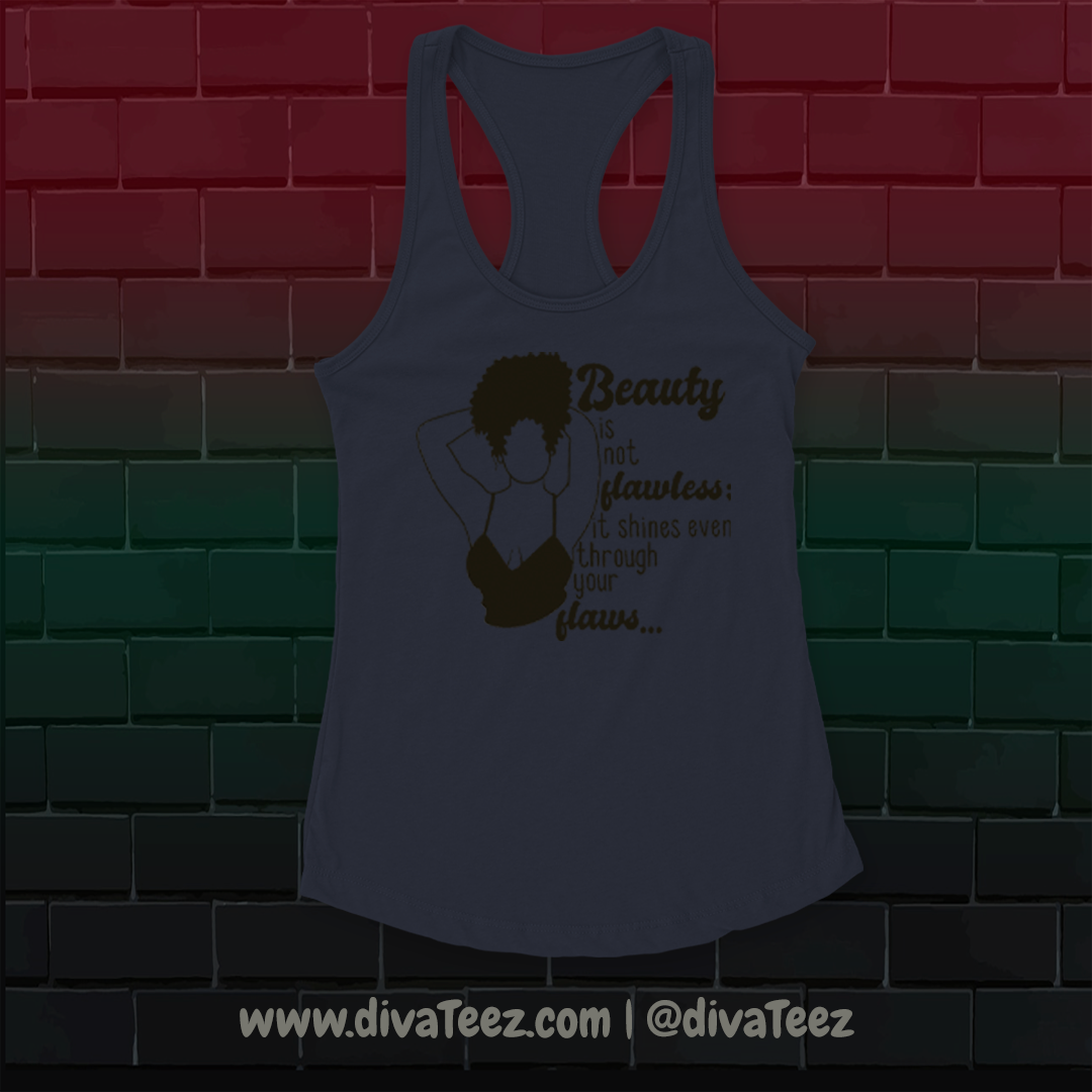 flaws and all tank top indigo