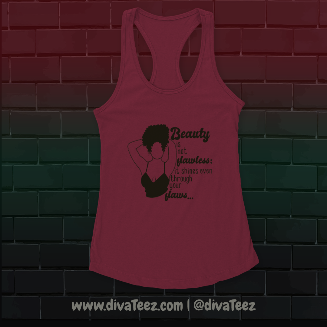 flaws and all tank top raspberry